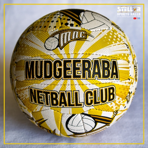 Mudgeeraba Netball Club Custom Designed Netball Stellar Uniforms Custom Designed Netballs