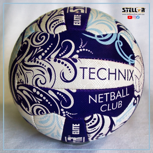 Technix Netball Club Custom Designed Netball Stellar Uniforms Custom Designed Netballs