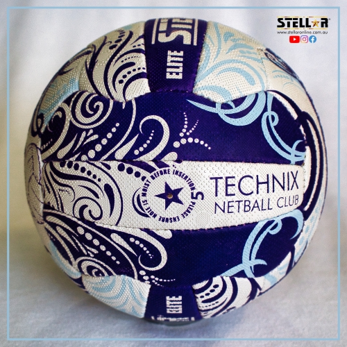 Technix Netball Club Custom Designed Netball Stellar Uniforms Custom Designed Netballs
